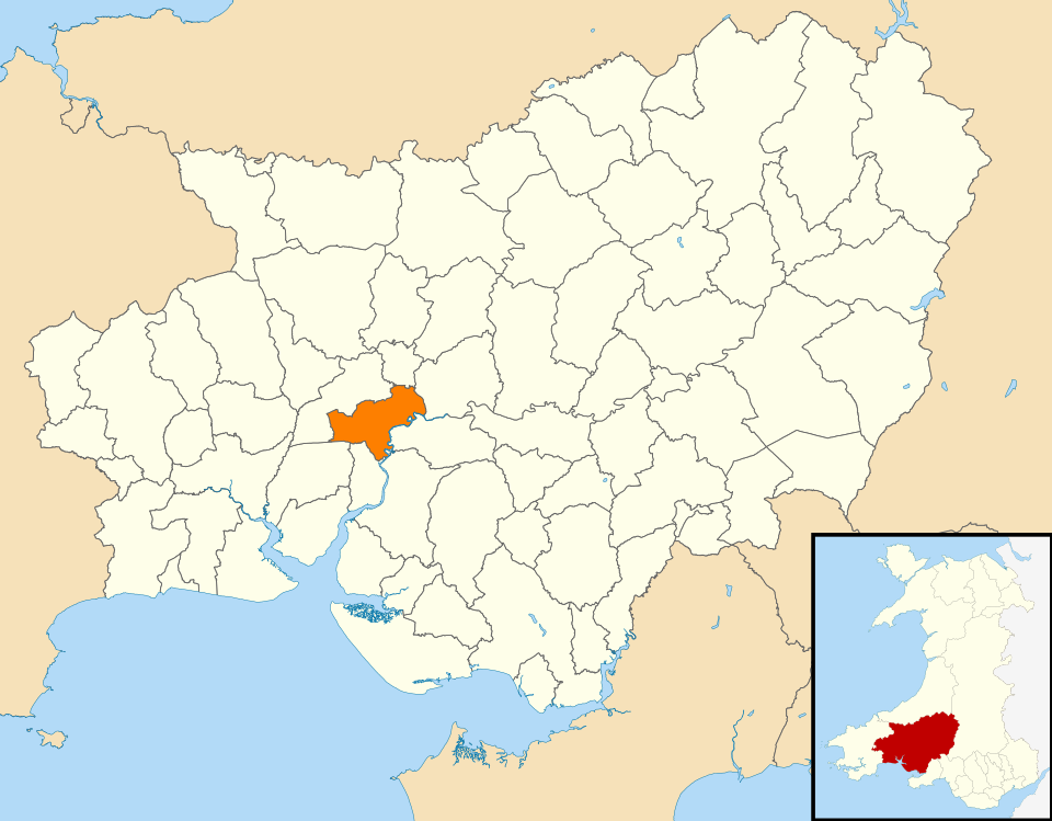 File:Wales Carmarthenshire Community Carmarthen map.svg