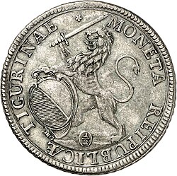 Moneta reipublicae Tigurinae:"coin of the Republic of Zurich"