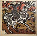 Horse and Rider, Intaglio Print, 1963