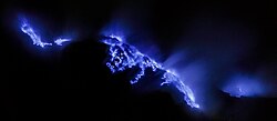 The "blue lava" of Kawah Ijen