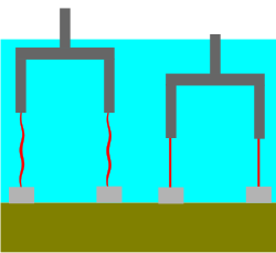 Tension-leg platform with cables tensioned