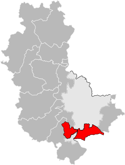 Location of Saint-Symphorien-d'Ozon