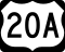 U.S. Route 20A marker