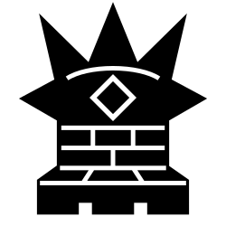 Icon of a fairy chess piece used in chess variant games.