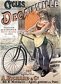 Advertising poster of Decauville cycles, c. 1892