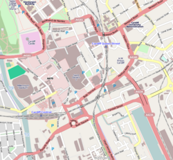 Cardiff Marriott Hotel is located in Central Cardiff