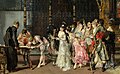 Besuchstag im Pfarrhaus, Detail, Mariano Fortuny y Carbo, 1870