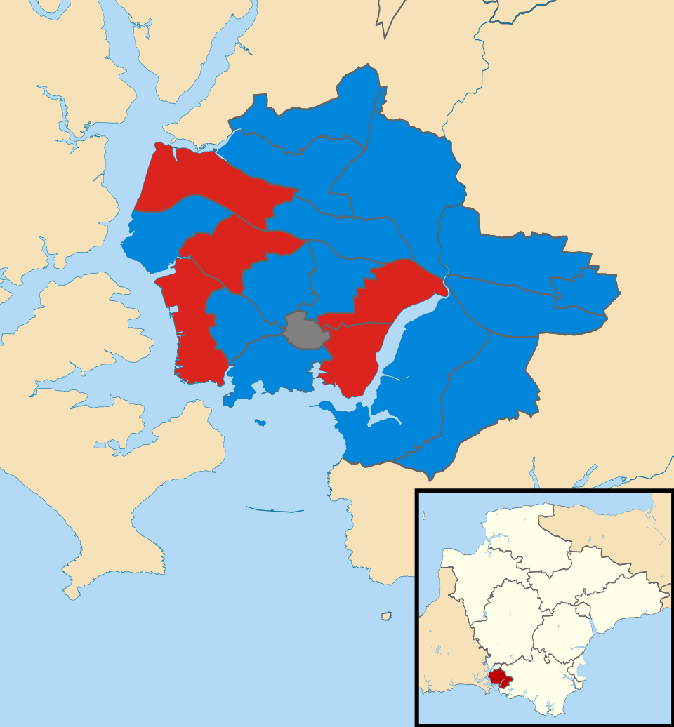 File:Plymouth City Council election 2008 map.svg