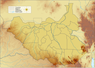 Map showing the location of Lantoto National Park