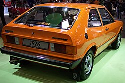 1976 Volkswagen Scirocco, a 3-door hatchback with coupe-inspired styling