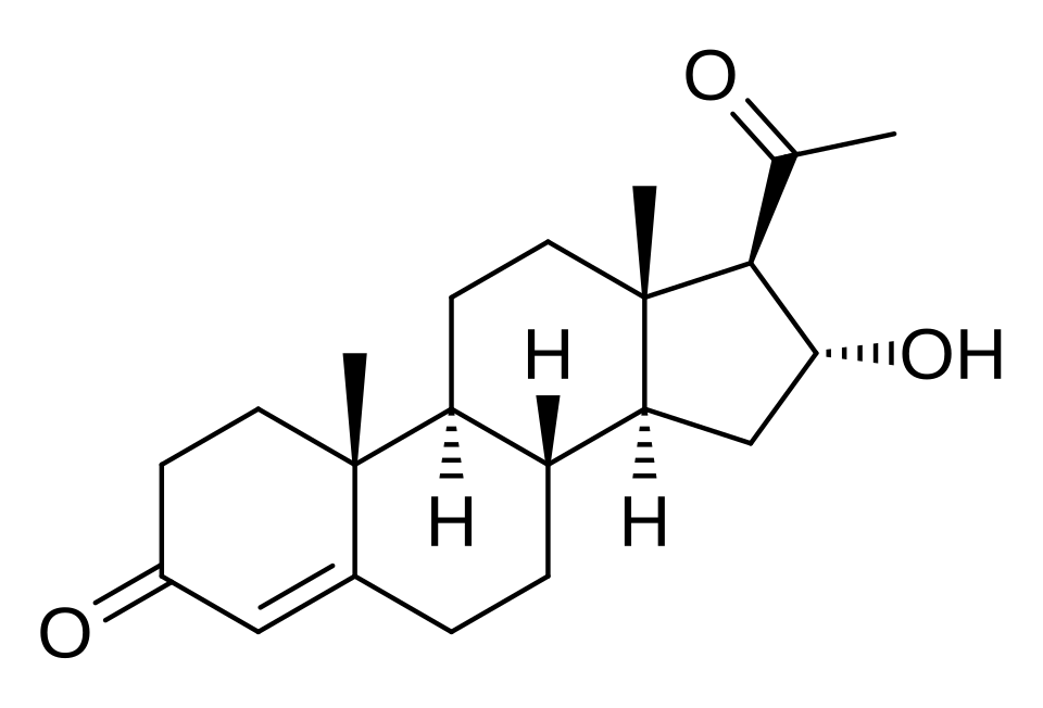 File:16α-Hydroxyprogesterone.svg