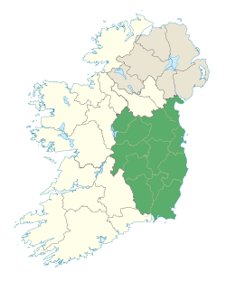 Location of Leinster