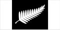 The Black & Silver flag is based on a stylized version of the original silver ferns used in the emblems of the military and sports representative teams of the 1880s. John Ansell's silver fern flag designs won him a Colenso Scholarship to New York in 1986 and in 1990 came second out of 600 alternative flag designs in The Listener contest to mark New Zealand's sesquicentennial.