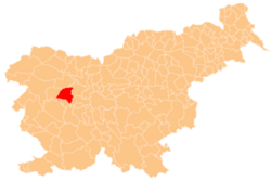 Location of the Municipality of Gorenja Vas–Poljane in Slovenia