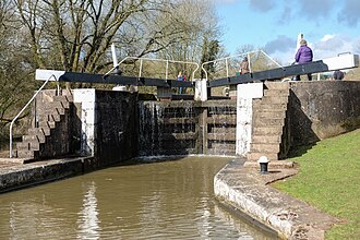 A gate in the Hatton flight in England.