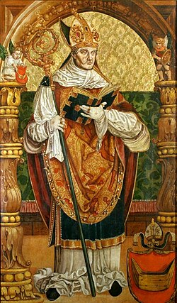 Portrait of bishop Piotr Tomicki (c. 1530),  Church of St. Francis of Assisi, Kraków