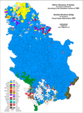 Socialist Republic of Serbia ethnic map (1991)