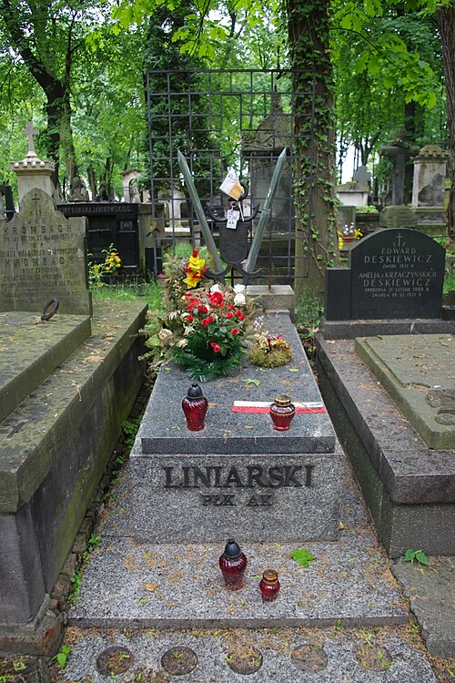 File:Władysław Liniarski grób.JPG