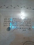 Seal of the Viceroy Luis de Velasco on the town map