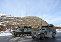 Militärfahrzeuge am Simplonpass