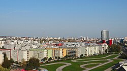 South side of Špansko, Sky Office Tower behind