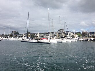 Boats at Martha Cove, Safety Beach