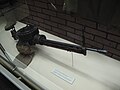 A Lewis gun with a muzzle shroud