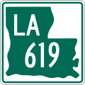 Louisiana Highway 619 marker