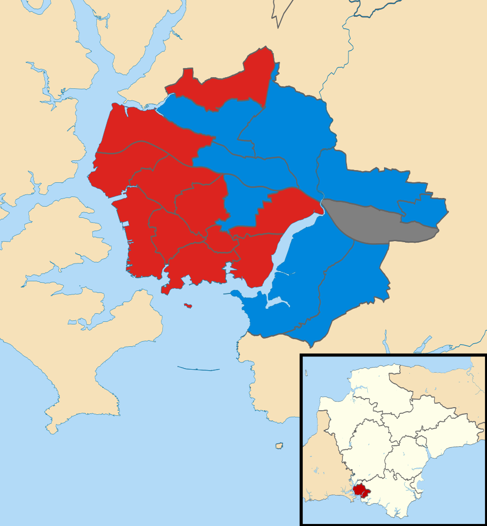 File:Plymouth City Council election 2018 map.svg
