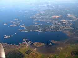 Aerial view of Särö