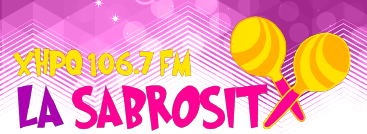 File:XHEPQ LaSabrosita106.7 logo.png