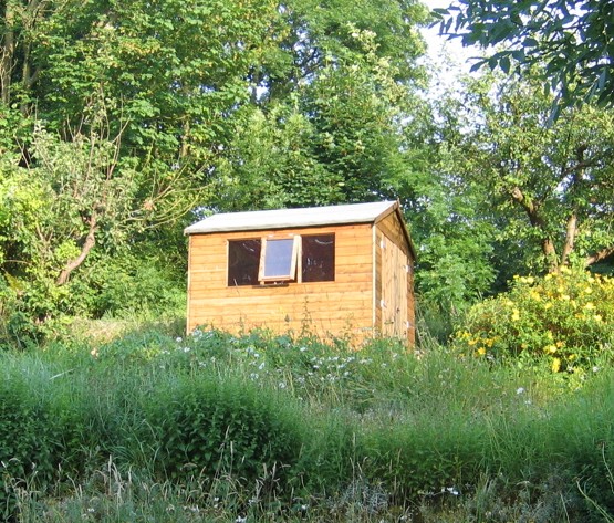 File:Shed between apple trees.jpg