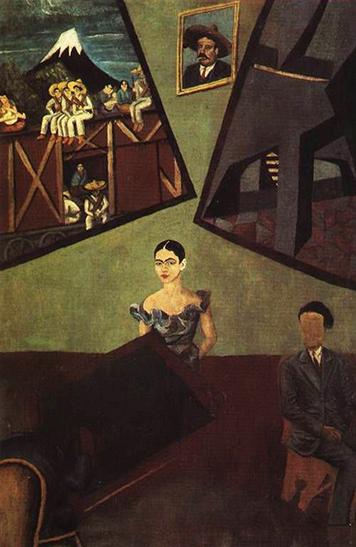 File:La Adelita, Pancho Villa, and Frida, Frida Kahlo, 1927.jpg