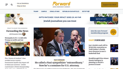 File:The Forward home page April 7 2025.png