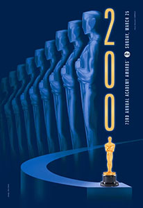 Official poster promoting the 73rd Academy Awards in 2001.