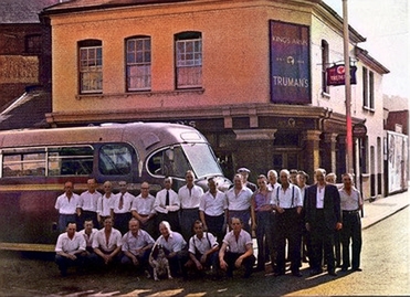 File:King's Arms Pub Chatham with Bus and Locals.jpg