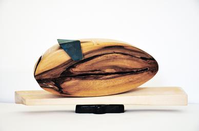 File:Homage to Mlle P, basswood and steel, 7x9x3 inches.jpg