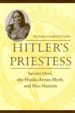 Yellow cover with a Hindu god in the background and a portrait of Devi at the top