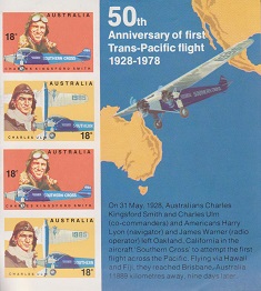 File:1978 stamp sheet 50th anniversary of the first Trans-Pacific flight in 1928.jpg