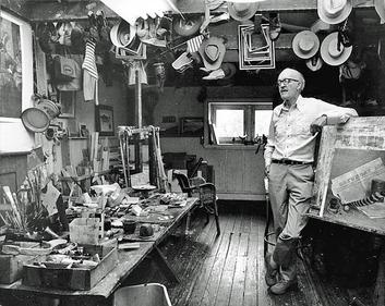 File:John Falter in his studio.jpg