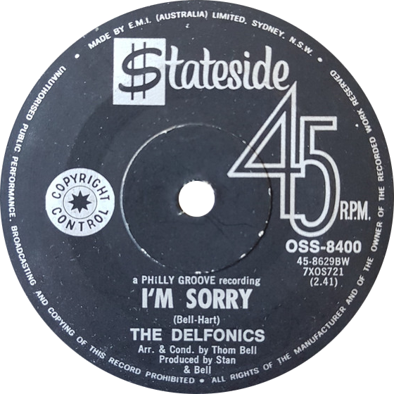 File:Im sorry the delfonics Australian single side-A.png