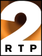 Second phase of RTP2's fourteenth logo used until 27 October 2001.