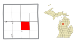 Location within Missaukee County