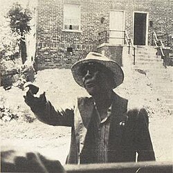 The only known photograph of Luke Jordan. Lynchburg, 1940s