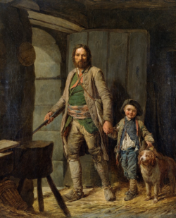 The Departure of the Poacher by Nicolas Bernard Lépicié