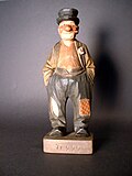 Woodcarving of a hobo by Carl Johan Trygg circa 1940s