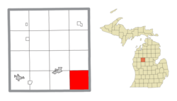 Location within Osceola County
