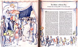 Image No. 7, Mabel Dwight, illustration from "How to Make a Circus Pay", 10 1/2 x 14 inches