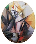 Jacques Villon, 1913, Portrait of Marcel Duchamp, oil on canvas, 60 x 48.5 cm