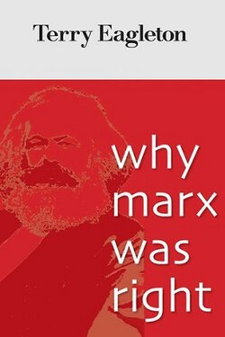A red cover with Karl Marx in the background